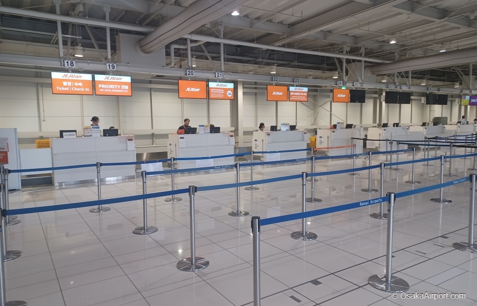 Jeju Air Check-in Counters at KIX Terminal 2