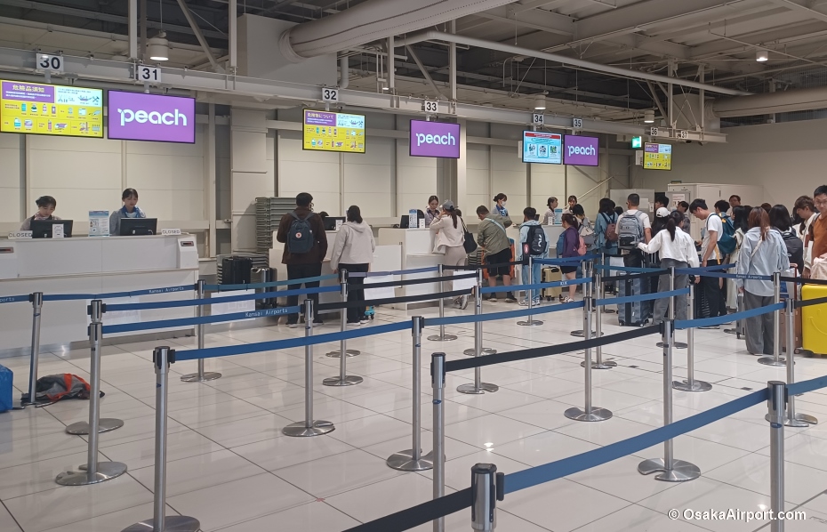 KIX Terminal 2 Peach Check-in Counters